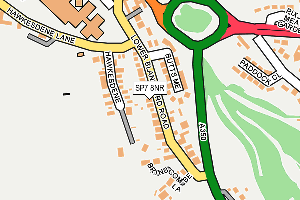 SP7 8NR map - OS OpenMap – Local (Ordnance Survey)