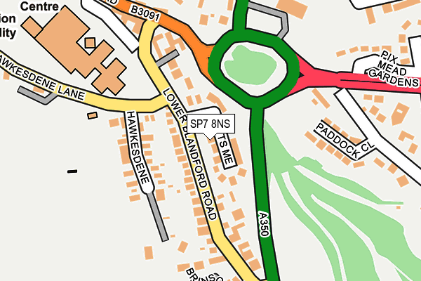 SP7 8NS map - OS OpenMap – Local (Ordnance Survey)