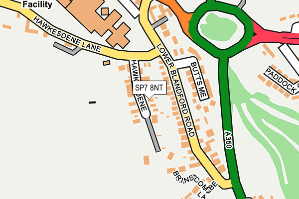 SP7 8NT map - OS OpenMap – Local (Ordnance Survey)