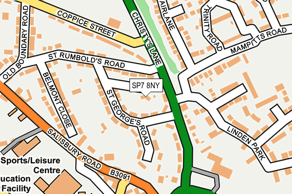 SP7 8NY map - OS OpenMap – Local (Ordnance Survey)