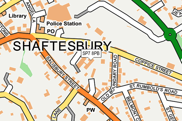 SP7 8PB map - OS OpenMap – Local (Ordnance Survey)