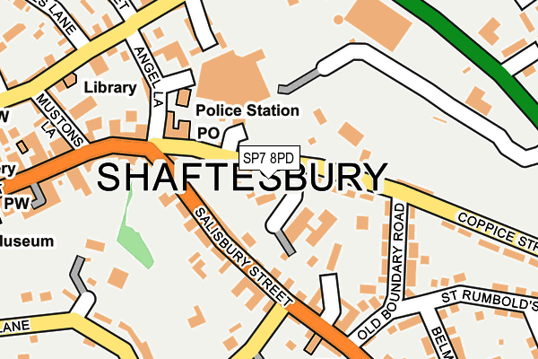 SP7 8PD map - OS OpenMap – Local (Ordnance Survey)