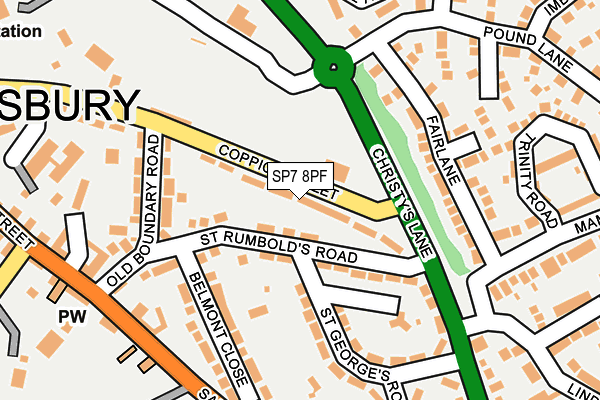 SP7 8PF map - OS OpenMap – Local (Ordnance Survey)