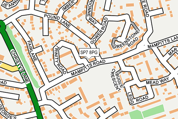 SP7 8PG map - OS OpenMap – Local (Ordnance Survey)