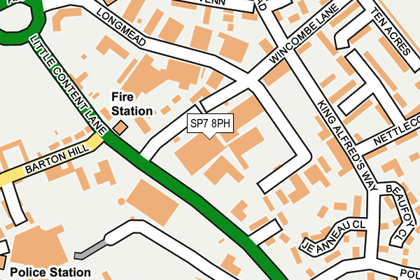 SP7 8PH map - OS OpenMap – Local (Ordnance Survey)