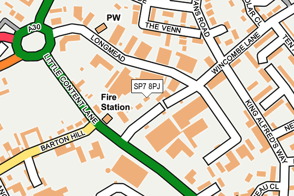 SP7 8PJ map - OS OpenMap – Local (Ordnance Survey)