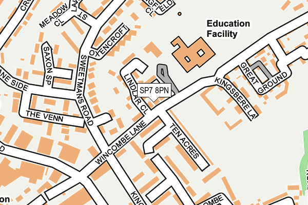 SP7 8PN map - OS OpenMap – Local (Ordnance Survey)