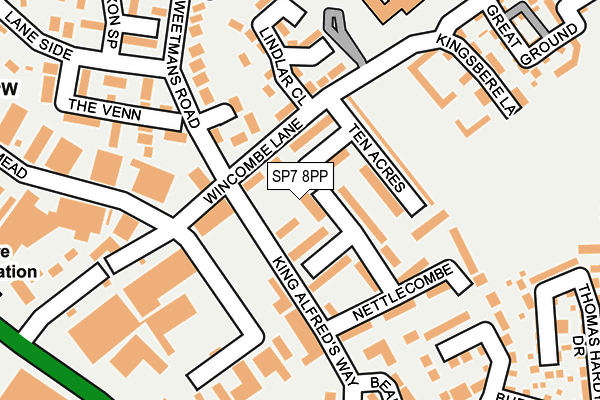 SP7 8PP map - OS OpenMap – Local (Ordnance Survey)