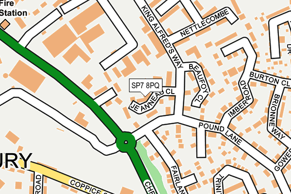 SP7 8PQ map - OS OpenMap – Local (Ordnance Survey)