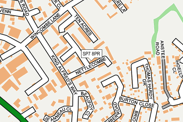 Map of SHAFTESBURY SPRAY RENDERING LTD at local scale