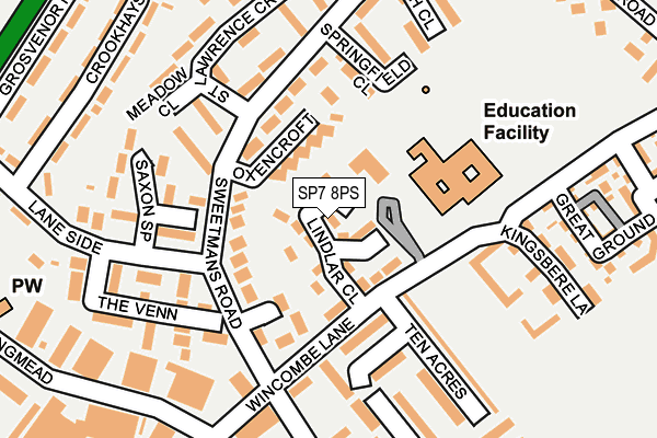 SP7 8PS map - OS OpenMap – Local (Ordnance Survey)