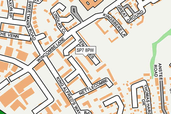 SP7 8PW map - OS OpenMap – Local (Ordnance Survey)