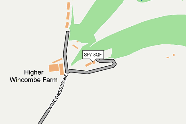 SP7 8QF map - OS OpenMap – Local (Ordnance Survey)