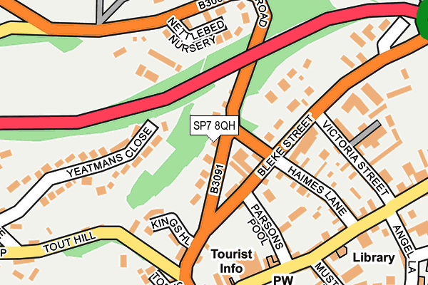 SP7 8QH map - OS OpenMap – Local (Ordnance Survey)
