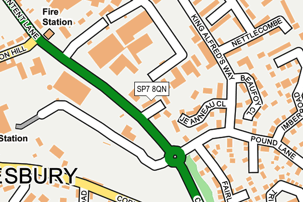 SP7 8QN map - OS OpenMap – Local (Ordnance Survey)