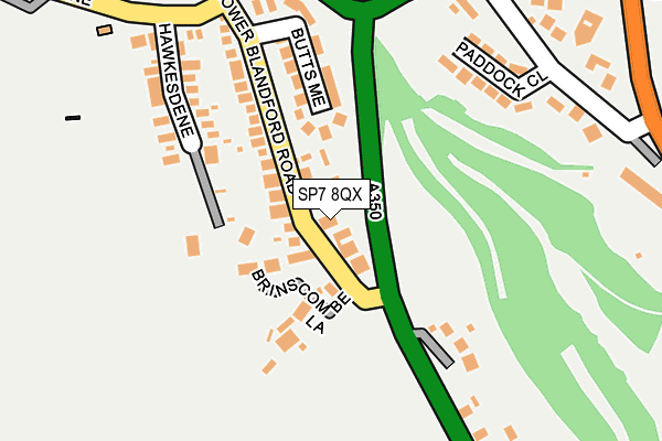 SP7 8QX map - OS OpenMap – Local (Ordnance Survey)