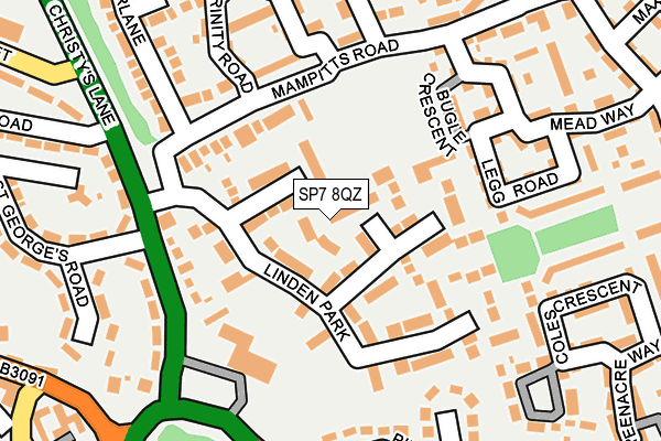 SP7 8QZ map - OS OpenMap – Local (Ordnance Survey)