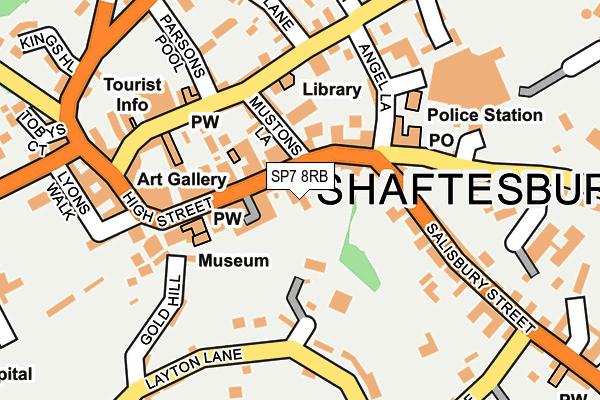 SP7 8RB map - OS OpenMap – Local (Ordnance Survey)