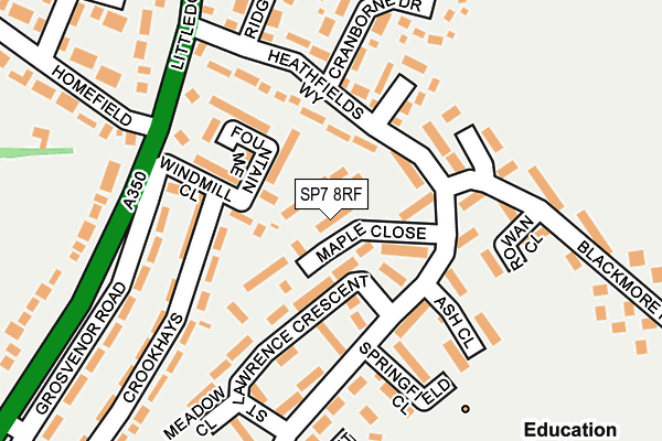 SP7 8RF map - OS OpenMap – Local (Ordnance Survey)