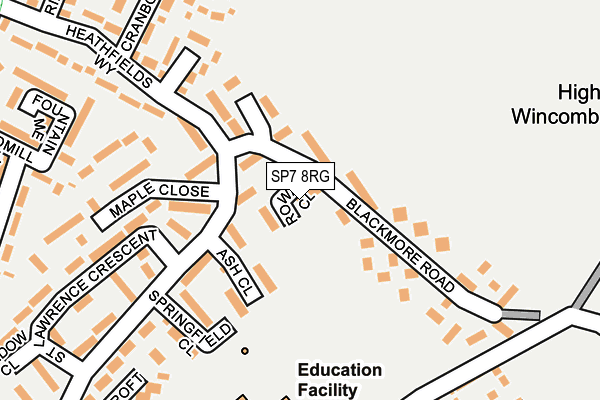 SP7 8RG map - OS OpenMap – Local (Ordnance Survey)