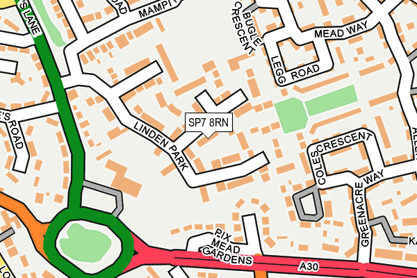 SP7 8RN map - OS OpenMap – Local (Ordnance Survey)
