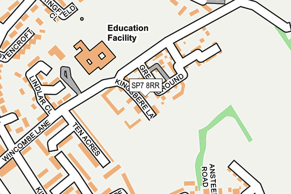 SP7 8RR map - OS OpenMap – Local (Ordnance Survey)