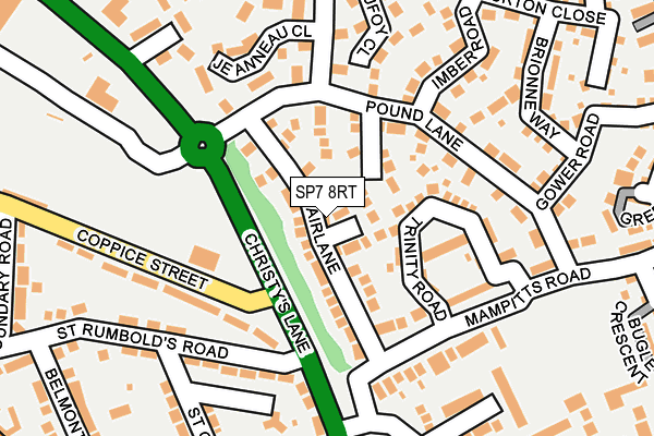 SP7 8RT map - OS OpenMap – Local (Ordnance Survey)