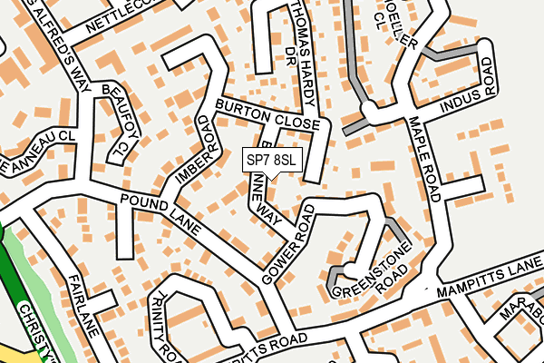 SP7 8SL map - OS OpenMap – Local (Ordnance Survey)