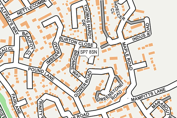 SP7 8SN map - OS OpenMap – Local (Ordnance Survey)