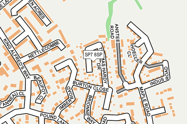 SP7 8SP map - OS OpenMap – Local (Ordnance Survey)