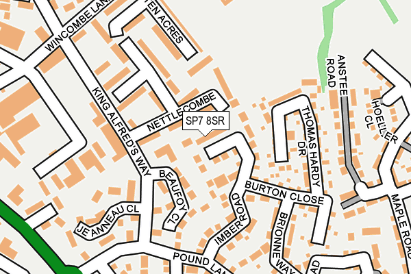 SP7 8SR map - OS OpenMap – Local (Ordnance Survey)