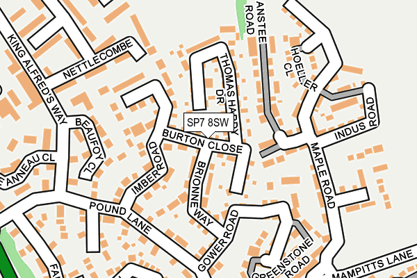 SP7 8SW map - OS OpenMap – Local (Ordnance Survey)