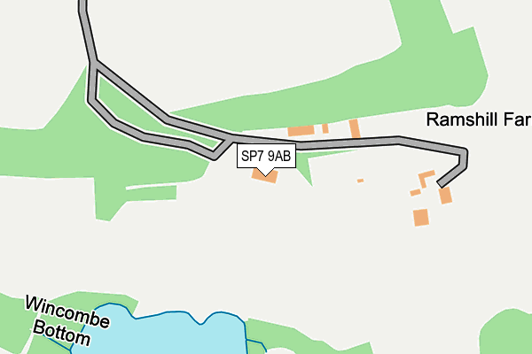 SP7 9AB map - OS OpenMap – Local (Ordnance Survey)
