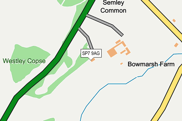 SP7 9AG map - OS OpenMap – Local (Ordnance Survey)