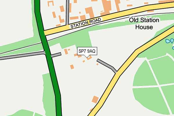 SP7 9AQ map - OS OpenMap – Local (Ordnance Survey)