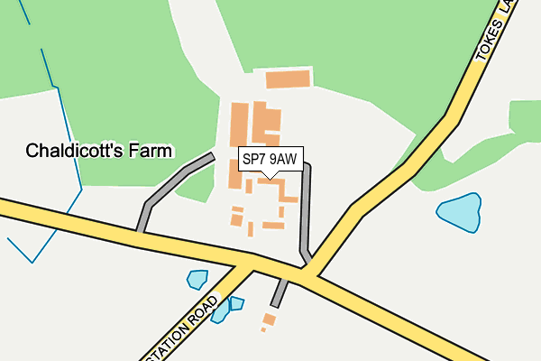 SP7 9AW map - OS OpenMap – Local (Ordnance Survey)