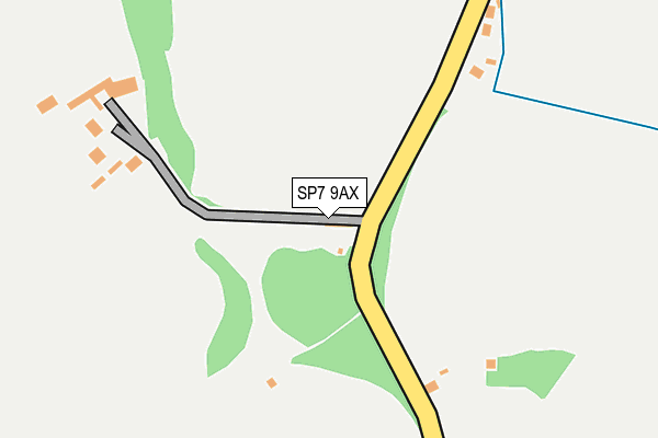 SP7 9AX map - OS OpenMap – Local (Ordnance Survey)