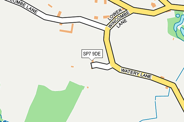 SP7 9DE map - OS OpenMap – Local (Ordnance Survey)