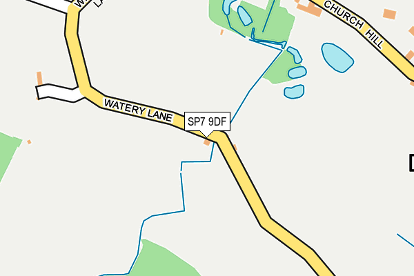 SP7 9DF map - OS OpenMap – Local (Ordnance Survey)