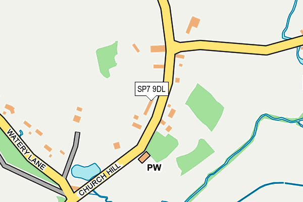 SP7 9DL map - OS OpenMap – Local (Ordnance Survey)