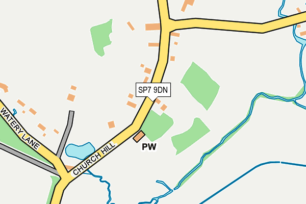 SP7 9DN map - OS OpenMap – Local (Ordnance Survey)