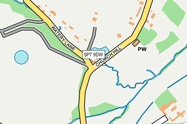 SP7 9DW map - OS OpenMap – Local (Ordnance Survey)