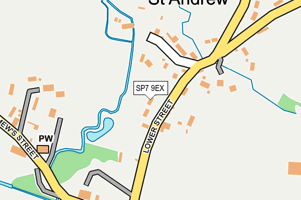 SP7 9EX map - OS OpenMap – Local (Ordnance Survey)