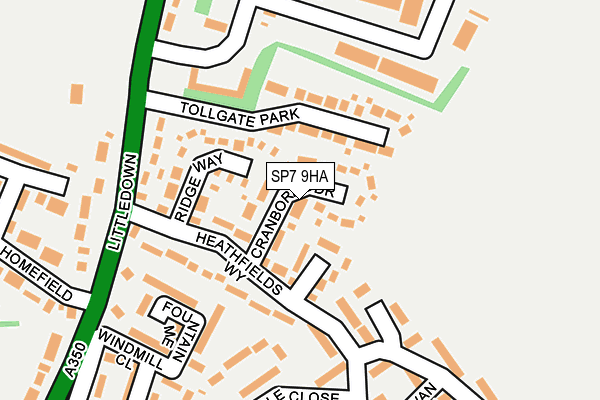 SP7 9HA map - OS OpenMap – Local (Ordnance Survey)