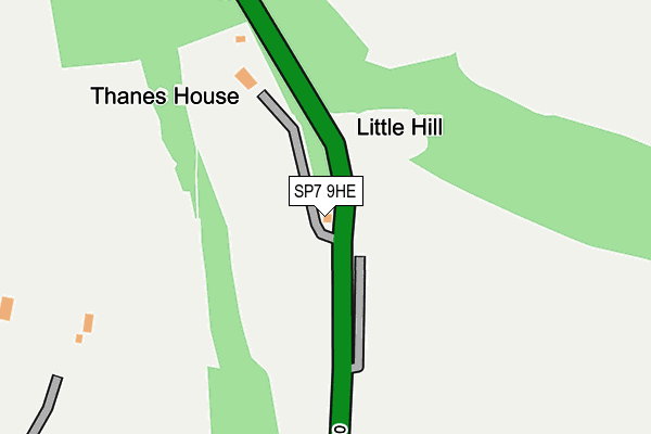 SP7 9HE map - OS OpenMap – Local (Ordnance Survey)