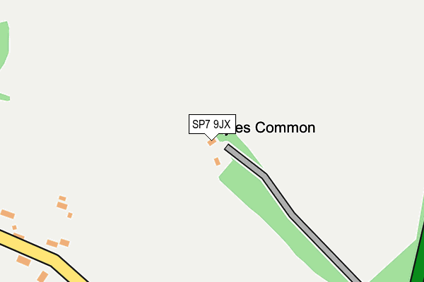 SP7 9JX map - OS OpenMap – Local (Ordnance Survey)