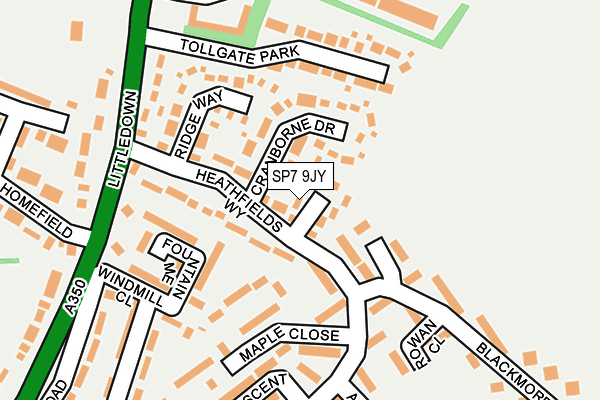 SP7 9JY map - OS OpenMap – Local (Ordnance Survey)