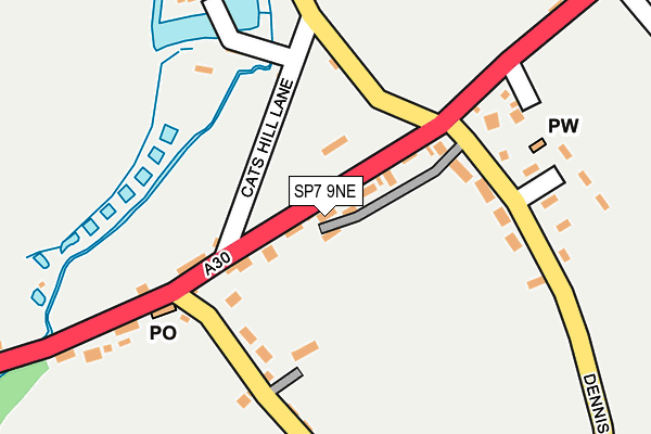 SP7 9NE map - OS OpenMap – Local (Ordnance Survey)