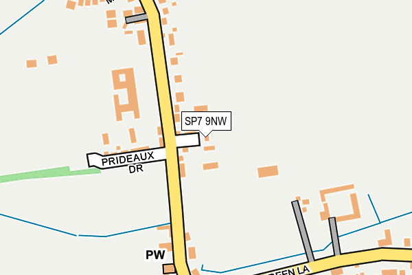 SP7 9NW map - OS OpenMap – Local (Ordnance Survey)