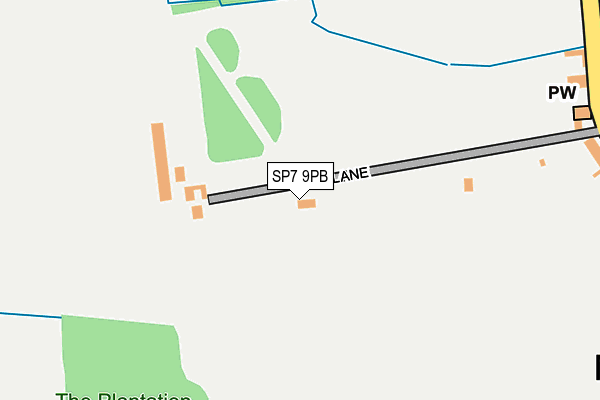 SP7 9PB map - OS OpenMap – Local (Ordnance Survey)